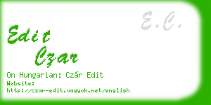 edit czar business card