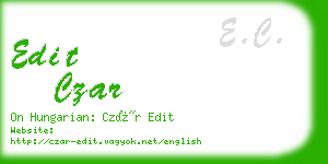 edit czar business card